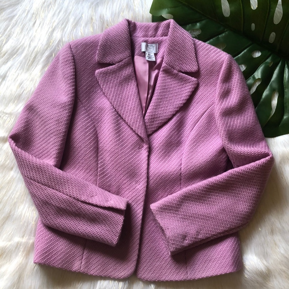LOFT Lavender Jacket 100% Wool Sz. 6P Work & Play